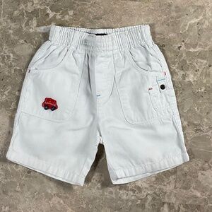 Catimini White Shorts with Pockets. Size 6 months